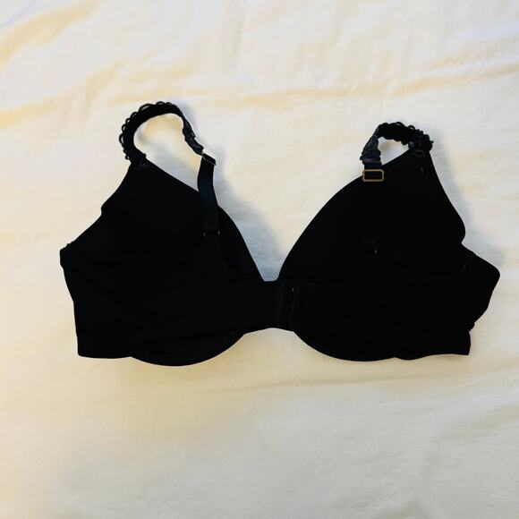 Natori Black Bra 38D Women’s Full Coverage Underwire T-Shirt Everyday Smooth - Picture 3 of 4